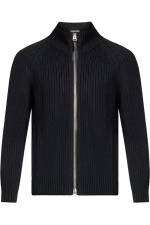 Tom Ford Cardigan nervurée à fermeture zippée