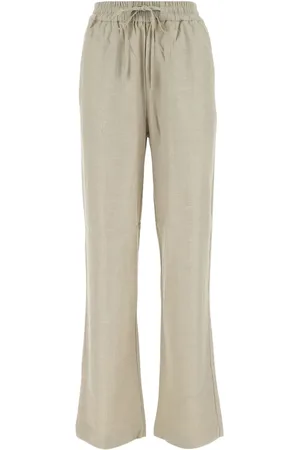 CO Pantalon droit à lien de resserrage