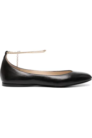 Giorgio Armani Ballerines en cuir à détail de chaîne