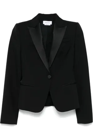 Alexander McQueen Veste à col contrastant