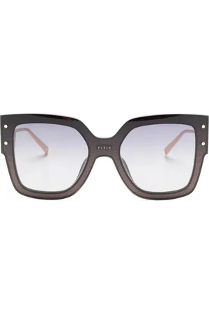 Philipp Plein Lunettes de soleil Rose Venus à monture carrée