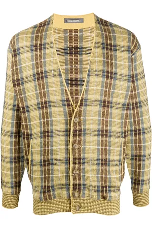 Issey Miyake Cardigan à carreaux
