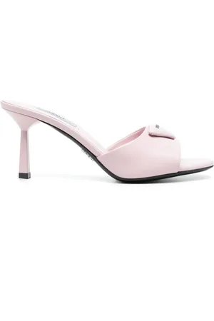 Prada Mules 80 mm à plaque logo