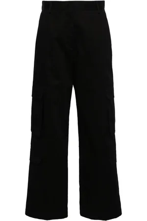 Manuel Ritz Pantalon droit en coton à poches cargo