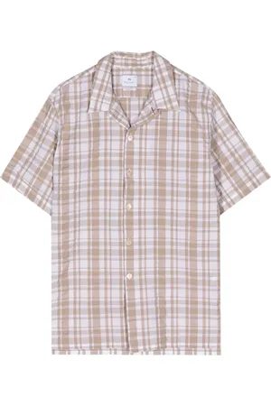Paul Smith T-shirt en coton à carreaux