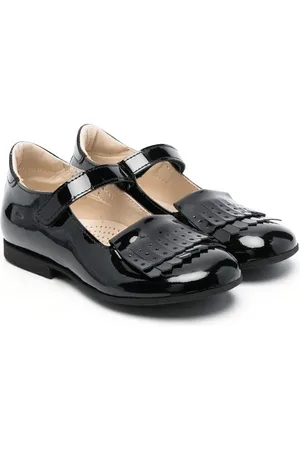 GALLUCCI Ballerines en cuir verni à franges