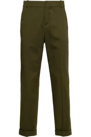 Balmain Pantalon en coton à coupe fuselée