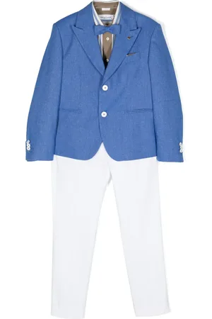 COLORICHIARI Costume rayé à simple boutonnage