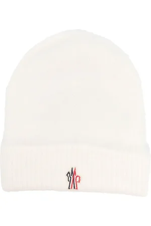 Moncler Bonnet en maille à patch logo