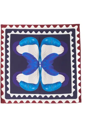 HENRIK VIBSKOV Foulard en soie à imprimé papillons