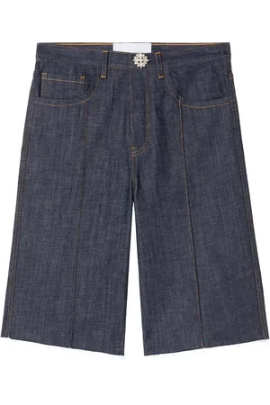 AZ FACTORY Bermuda en jean à coutures contrastantes