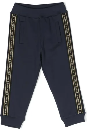 Balmain Pantalon de jogging à logo brodé