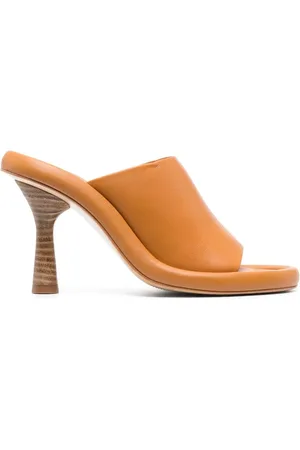 Paloma Barceló Sandales 110 mm en cuir à bout ouvert