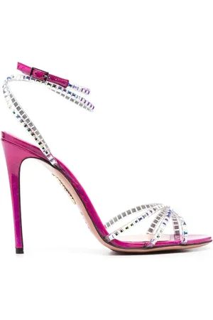 Aquazzura Sandales 110 mm ornées de pierres à talon