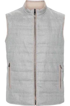 corneliani Gilet réversible à col montant