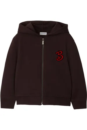 Burberry Hoodie zippé à patch logo