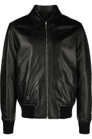 Givenchy Veste bomber en cuir à design réversible