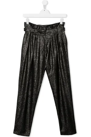 Balmain Pantalon ceinturé à fini métallisé