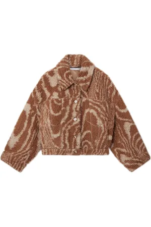 Stella McCartney Veste imprimée en peau lainée