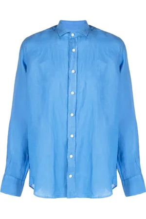 Hackett Chemise en lin à logo brodé