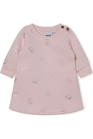 HUGO BOSS Robe en coton à logo imprimé