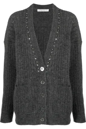 Alessandra Rich Cardigan à détails de clous