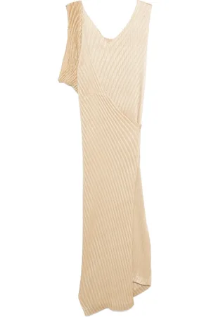 Issey Miyake Robe portefeuille à coupe mi-longue