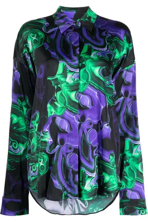 Msgm Chemise à imprimé graphique