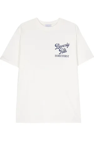 Family First T-shirt en coton à logo imprimé