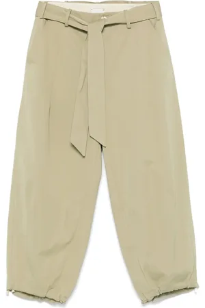 ALYSI Pantalon à taille ceinturée