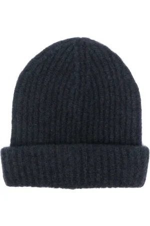 Roberto Collina Bonnet en maille nervurée à effet brossé