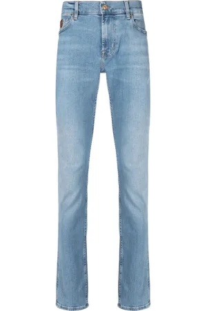 7 for all Mankind Jean slim à effet usé