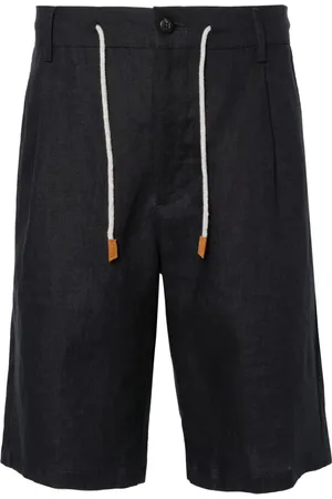ELEVENTY Short en lin à lien de resserrage