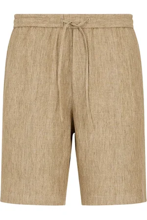 Emporio Armani Short en lin à lien de resserrage