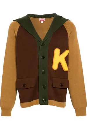 Kenzo Cardigan en coton à design colour block