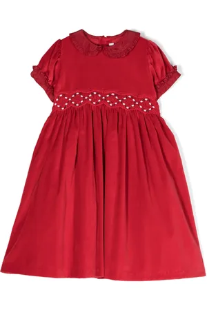 Mariella Ferrari Robe en coton à volants
