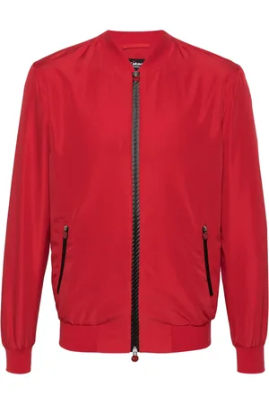 Kiton Veste bomber à col contrastant