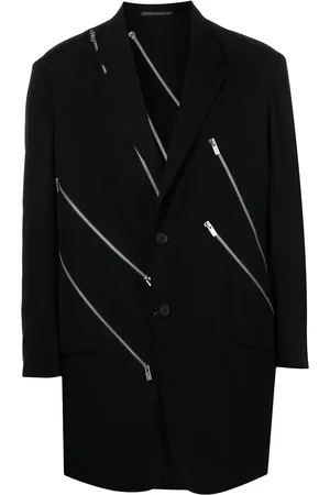 YOHJI YAMAMOTO Blazer boutonné à détails de zips