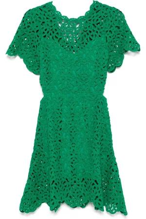 Maje Robe en crochet à coupe courte