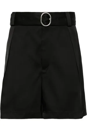 Jil Sander Short ceinturé à plis marqués