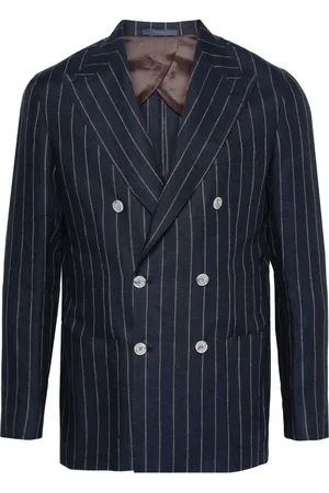 BARBA Blazer rayé à boutonnière croisée