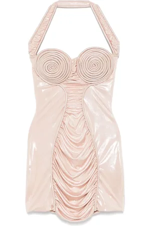 MITILIANE COUTURE Robe courte à bonnets en spirale