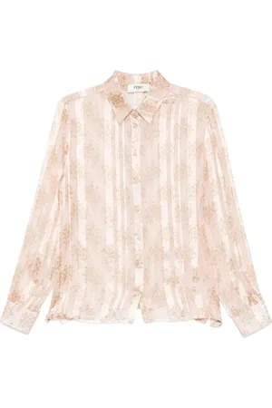 Fendi Chemise imprimée à détail noué
