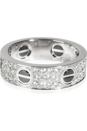 Cartier Bague en or blanc 18ct pavée de diamants