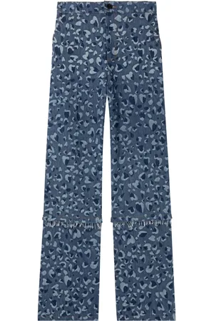 AZ FACTORY Pantalon ample Linda à imprimé léopard