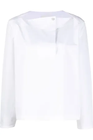 Jil Sander Blouse en coton à manches longues