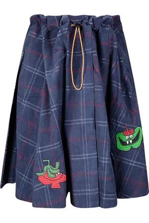 Brain Dead Jupe mi-longue Tartan