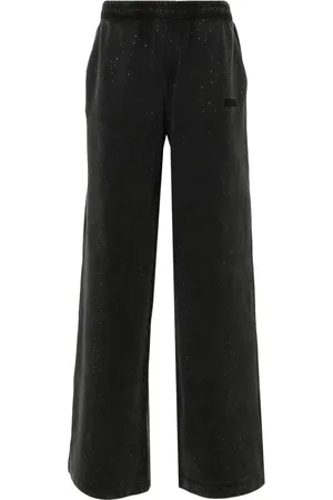 Vetements Pantalon de jogging à ornements en cristal