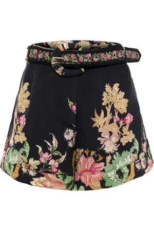 HEMANT AND NANDITA Short en coton à fleurs