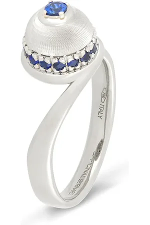 Officina Bernardi Bague en or blanc 18ct sertie de saphir